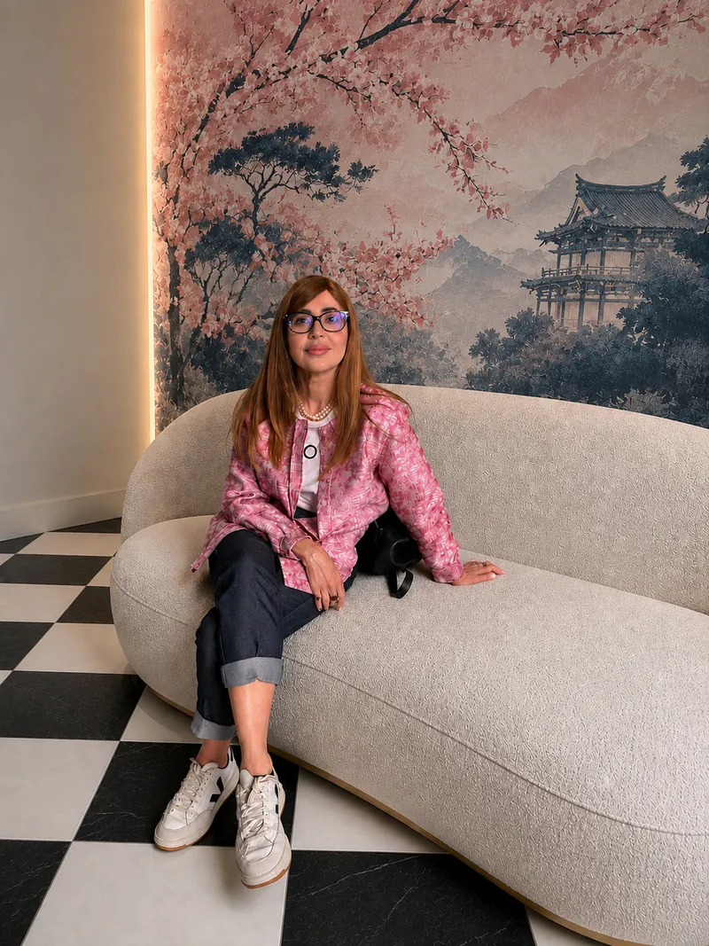 Portrait of Silvia Gibertoni, Creative Director of Brianform and Stoneform